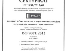 BURDZIĄG SP Z O.O. ISO 9001
