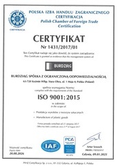 BURDZIĄG SP. Z O.O. ISO 9001