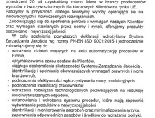 PŻP BURDZIĄG SP. Z O.O. POLITYKA JAKOŚCI