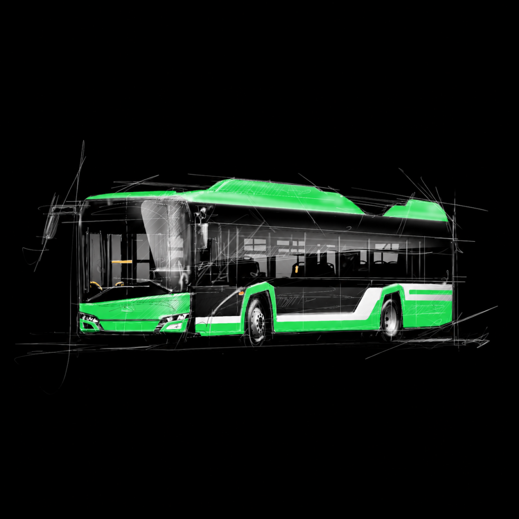 Szkic autobusu miejskiego